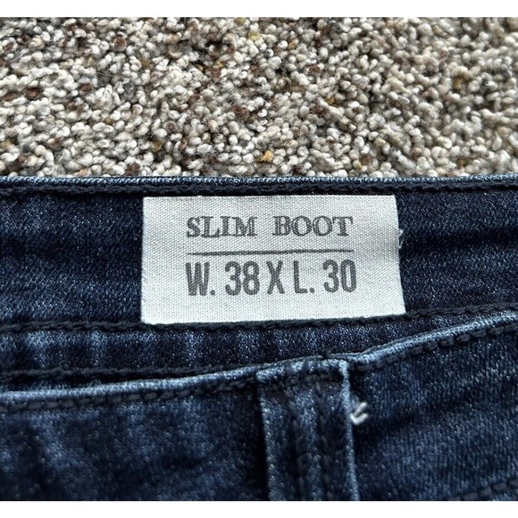 TK AXEL 38 X 30 (29.5) JEANS Slim Boot Stretch Denim Dark Wash WEARHARDER D24 - Picture 2 of 10